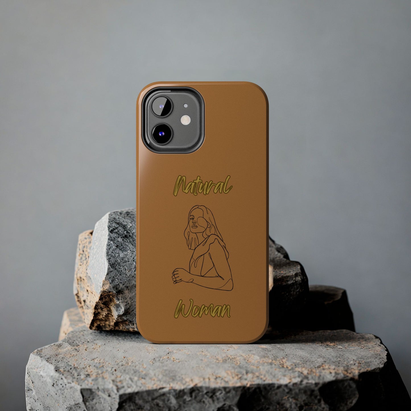 Natural Woman Care Free (BL)Tough Phone Cases LIGHT BROWN