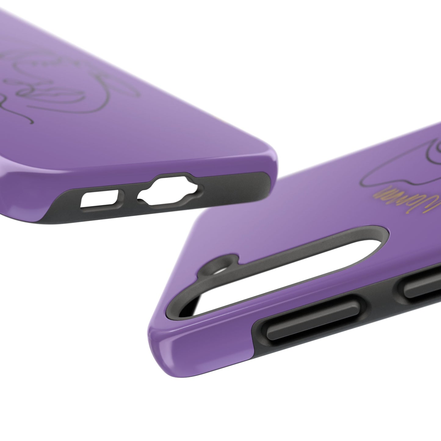Natural Woman Half Face (BL)Tough Phone Case LIGHT PURPLE