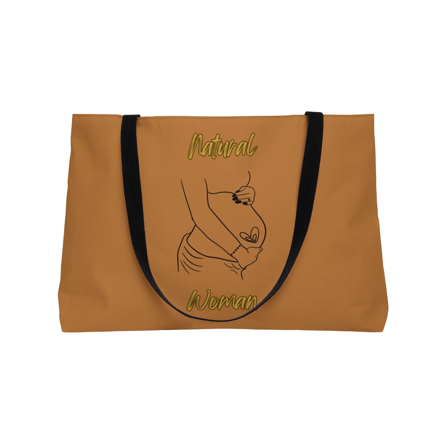 Natural Woman Loved In & Out (BL) Weekender Tote Bag LIGHT BROWN