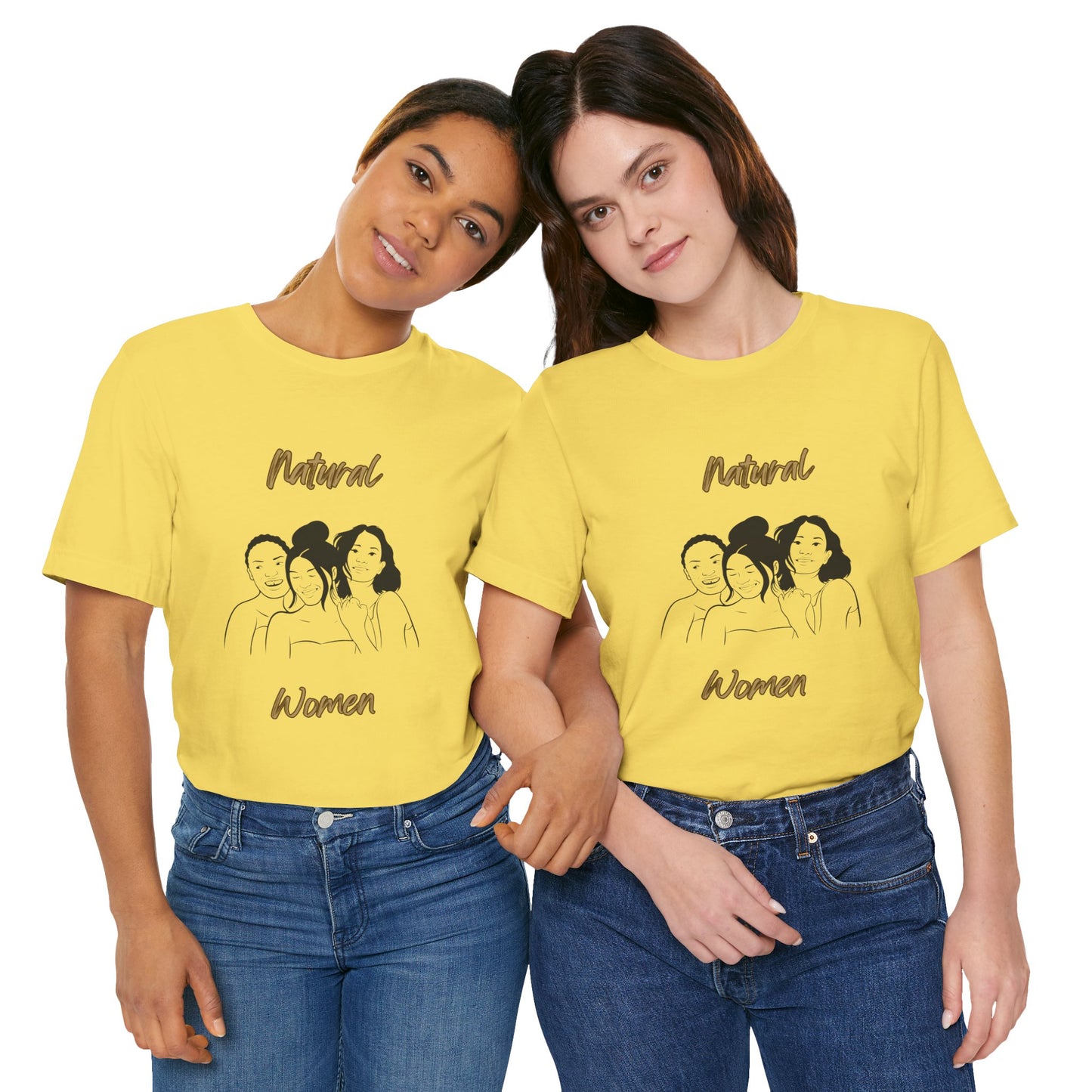 Natural Woman Laughing Friends (BL) Short Sleeve T-Shirt