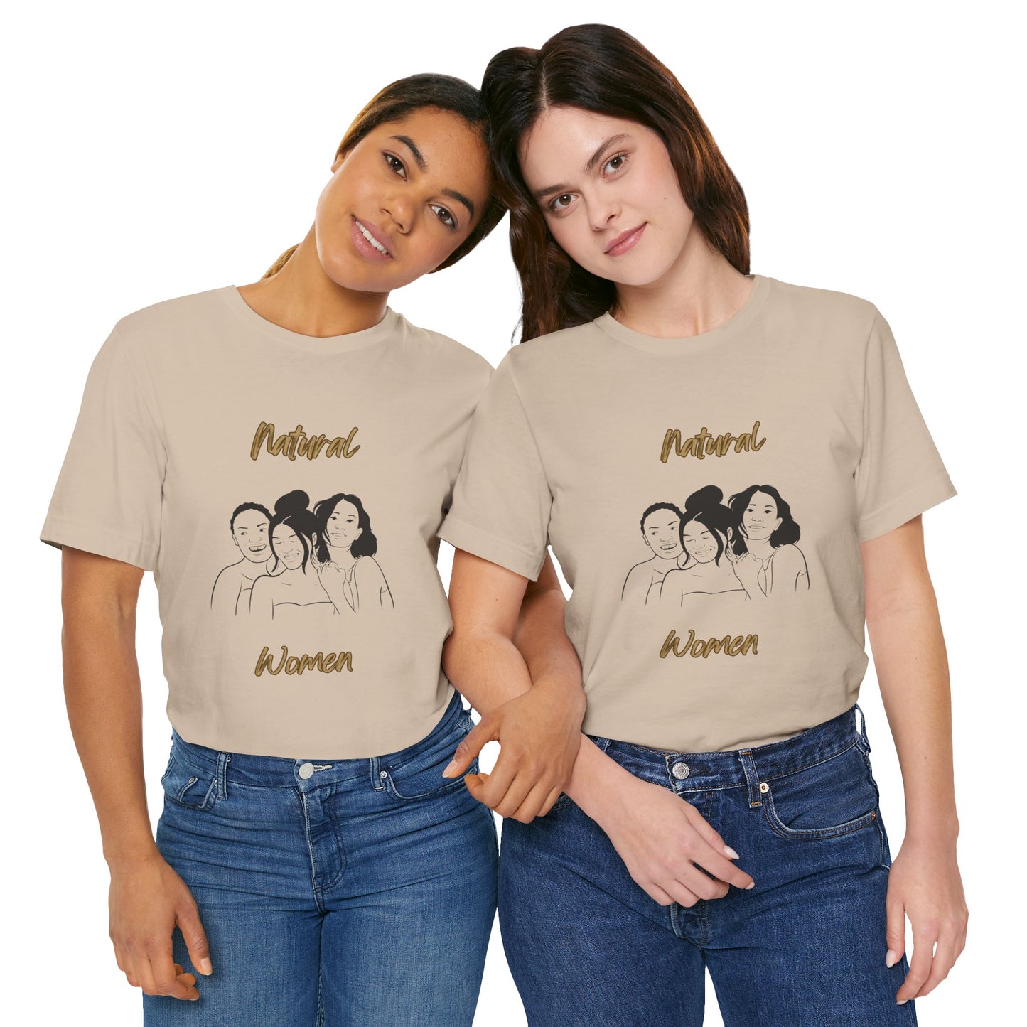 Natural Woman Laughing Friends (BL) Short Sleeve T-Shirt