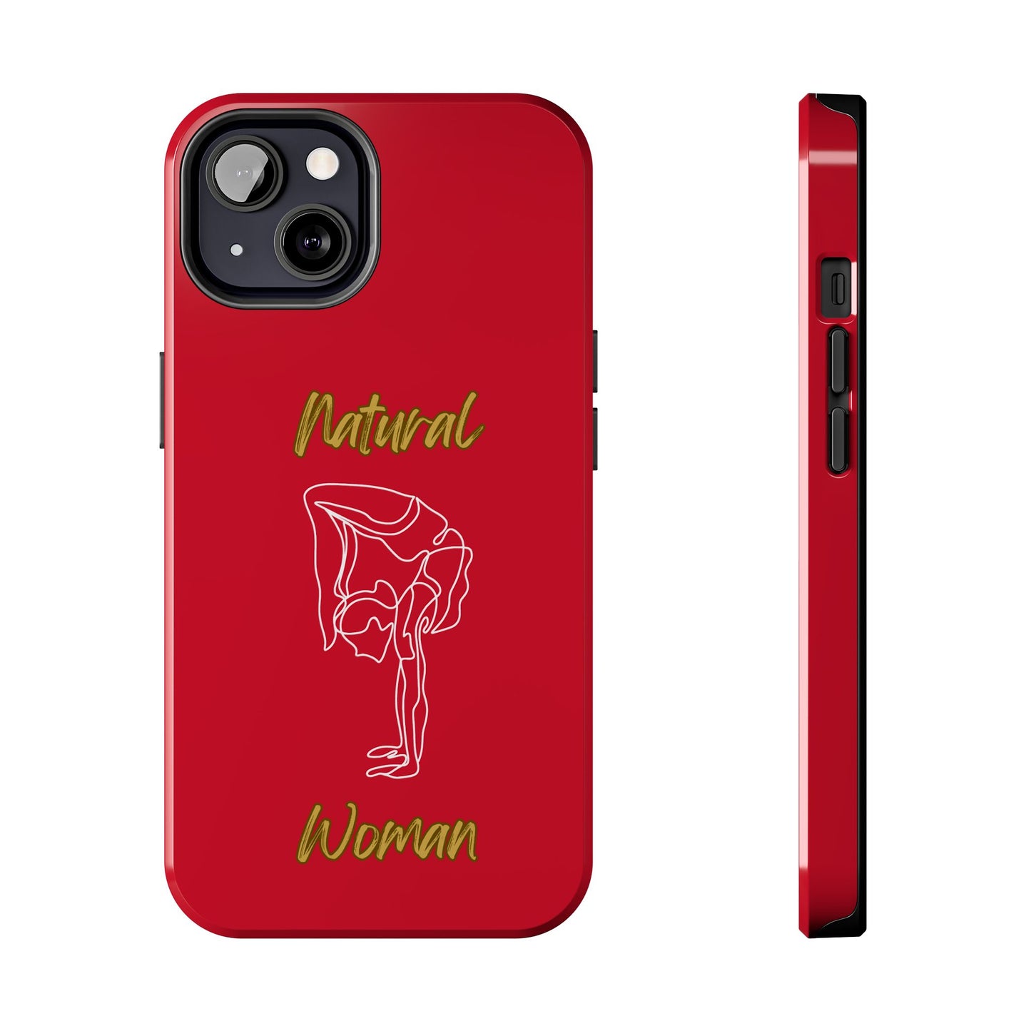 Natural Woman Flexible (WL)Tough Phone Cases DARK RED