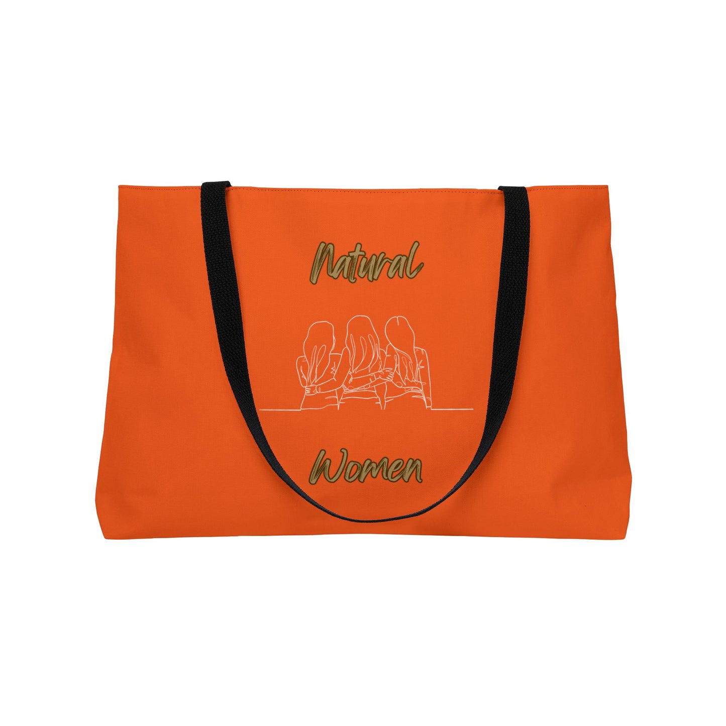 Natural Woman Loving Friends (WL) Weekender Tote Bag ORANGE