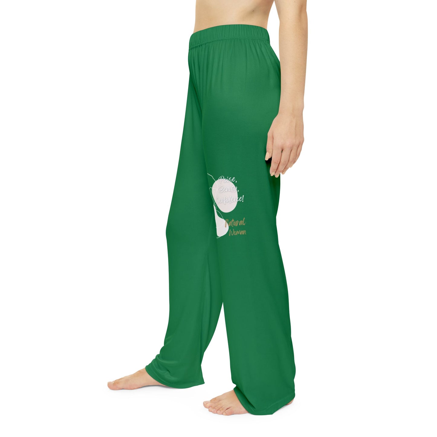 Natural Woman Puff (BL) Women's Pajama Pants DARK GREEN