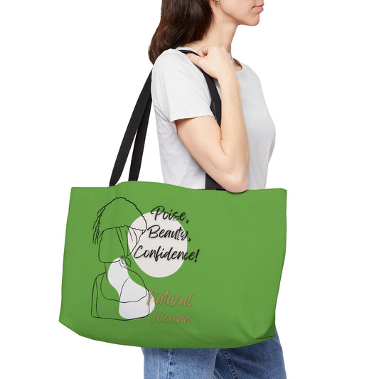 Natural Woman Puff (BL) Weekender Tote Bag GREEN