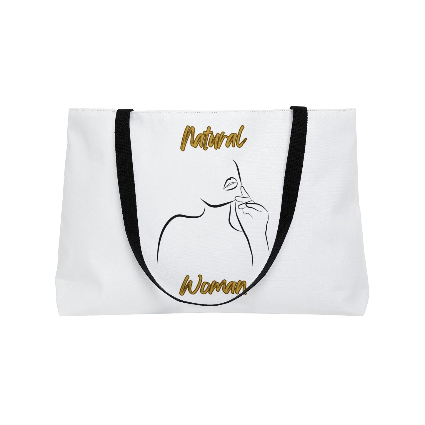 Natural Woman Chin Up (BL) Weekender Tote Bag WHITE