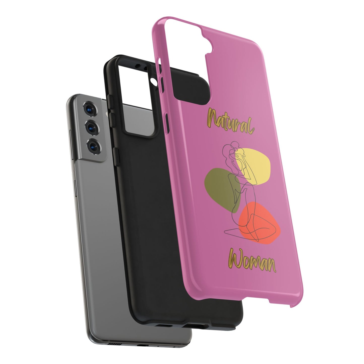 Natural Woman Colorful Pose (BL)Tough Phone Cases LIGHT PINK