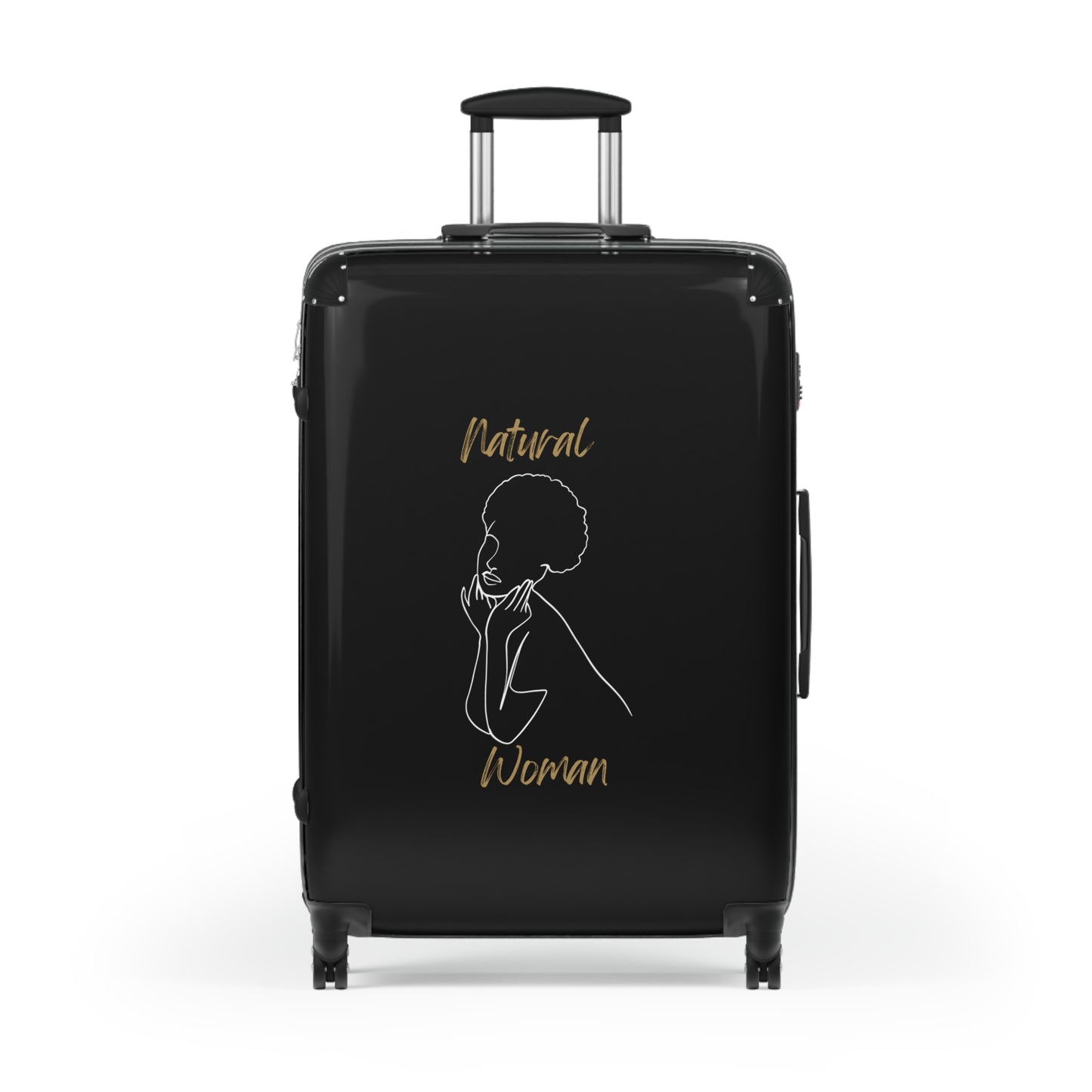 Natural Woman Cute Afro (WL) Suitcase BLACK