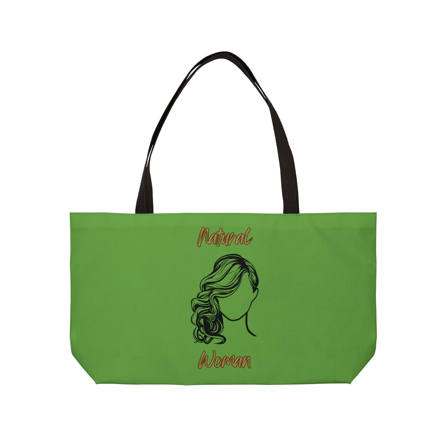 Natural Woman Long Curl (BL) Weekender Tote Bag GREEN