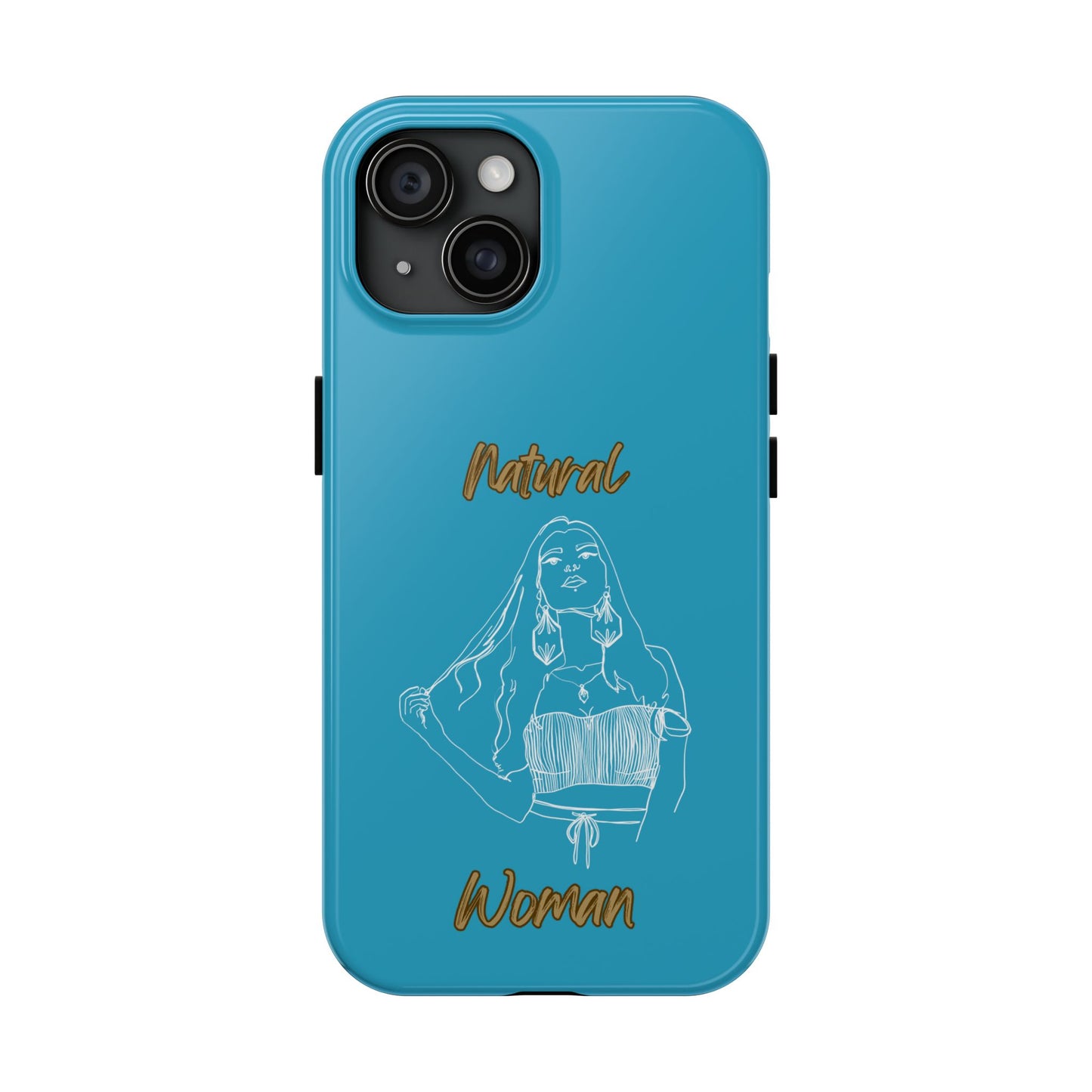 Natural Woman Thinking (WL)Tough Phone Cases TURQUOISE
