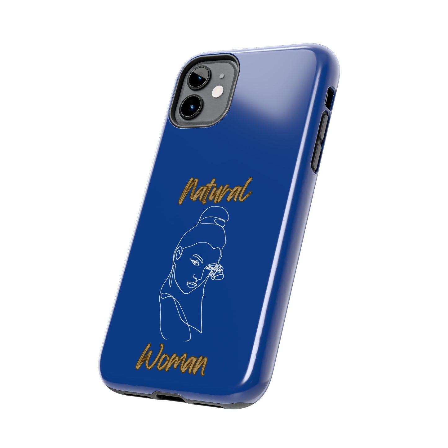 Natural Woman Sassy Bun (WL) Tough Phone Cases DARK BLUE