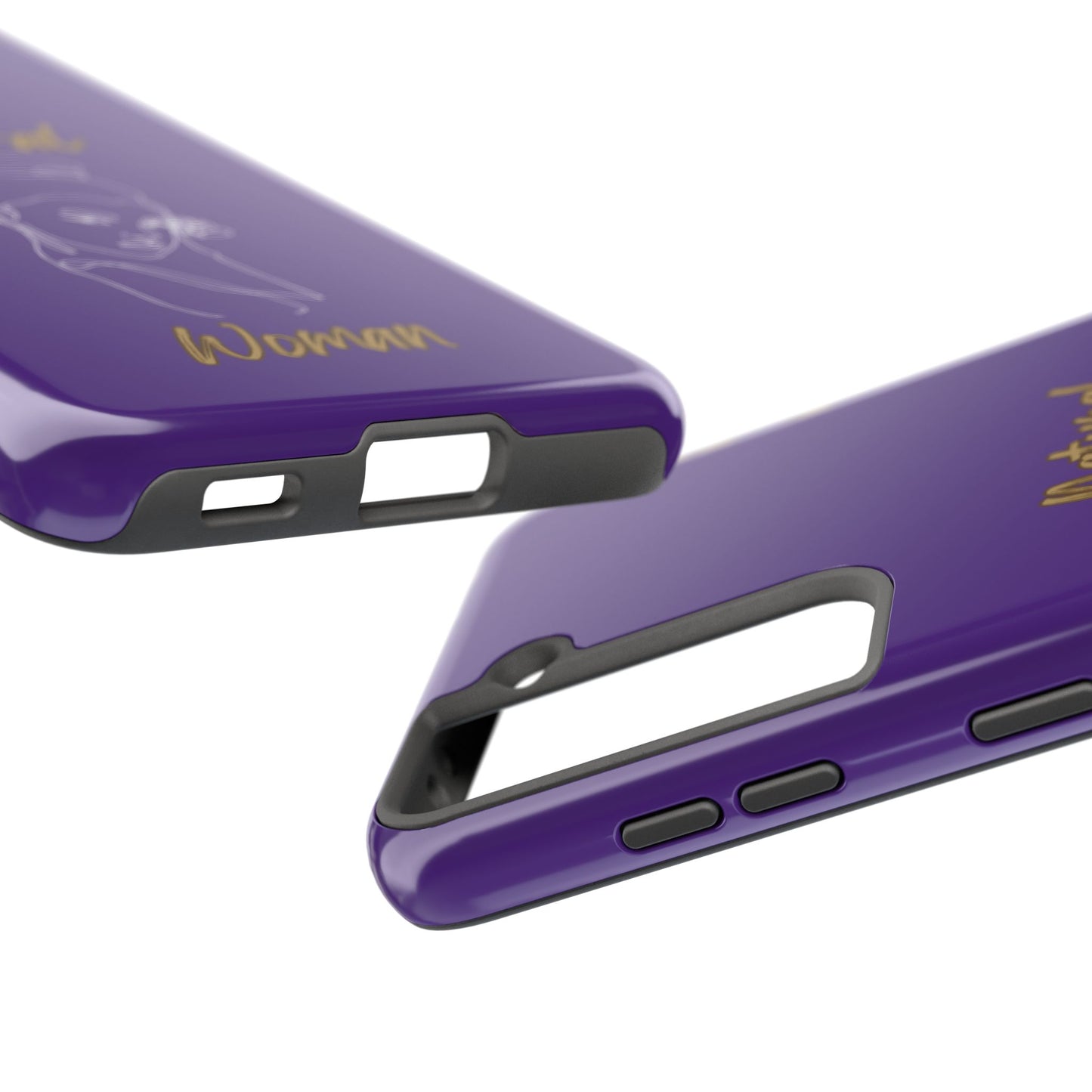 Natural Woman Sassy Bun (WL) Tough Phone Cases PURPLE