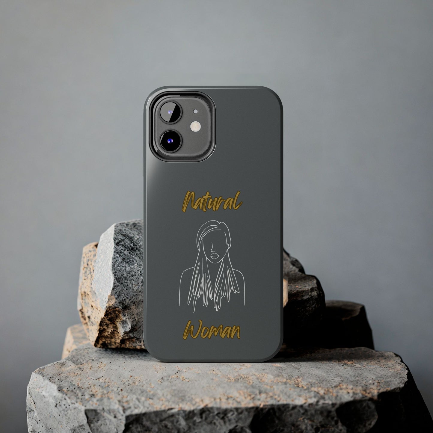 Natural Woman Content (WL)Tough Phone Cases DARK GREY