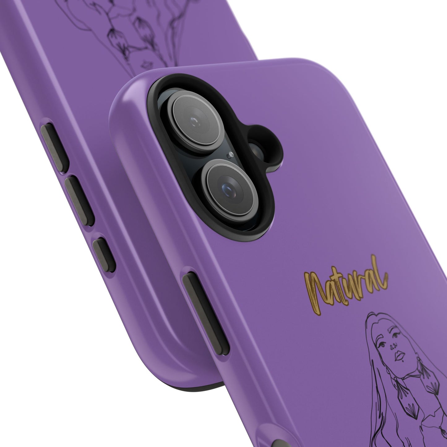 Natural Woman Thinking (BL)Tough Phone Cases LIGHT PURPLE