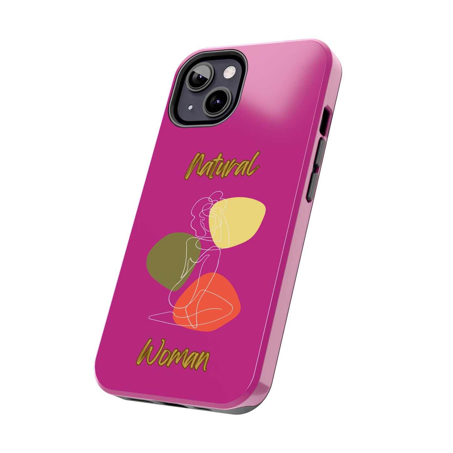 Natural Woman Colorful Pose (WL)Tough Phone Cases PINK