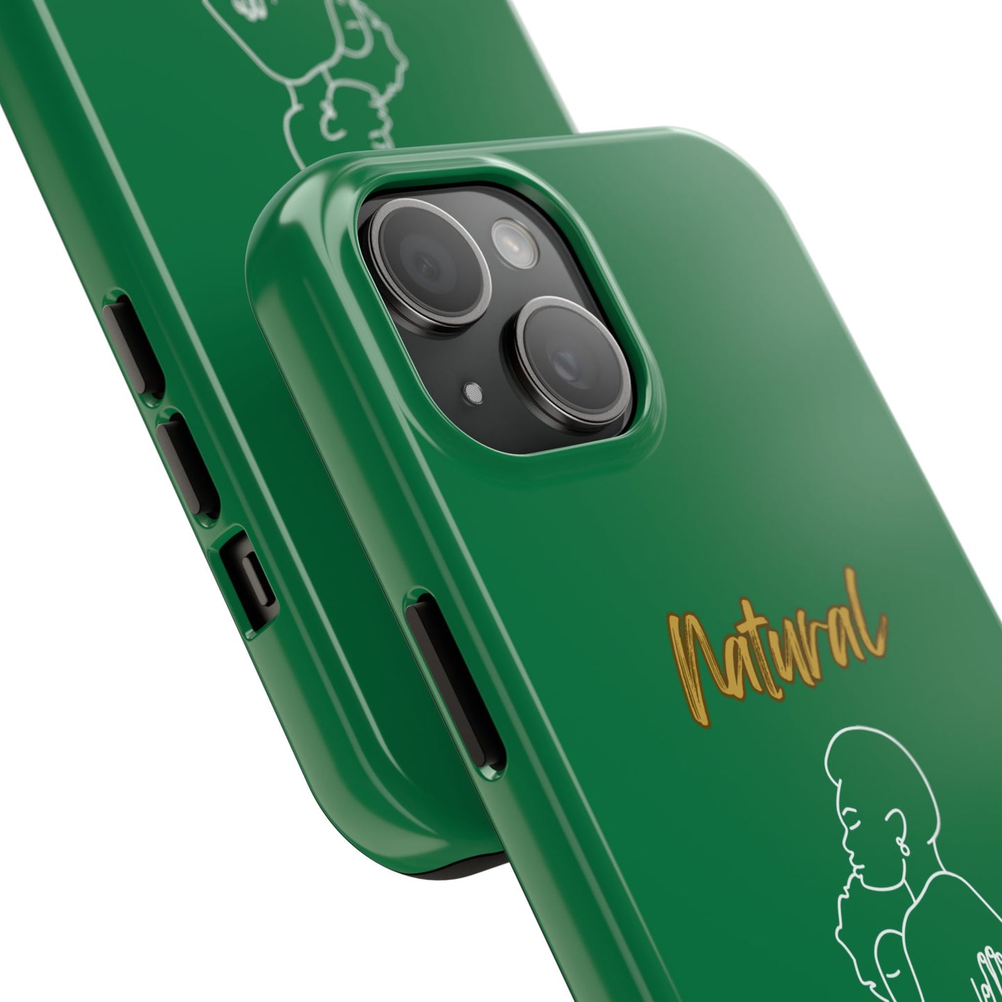 Natural Woman Safe With Momma (WL) Tough Phone Cases DARK GREEN