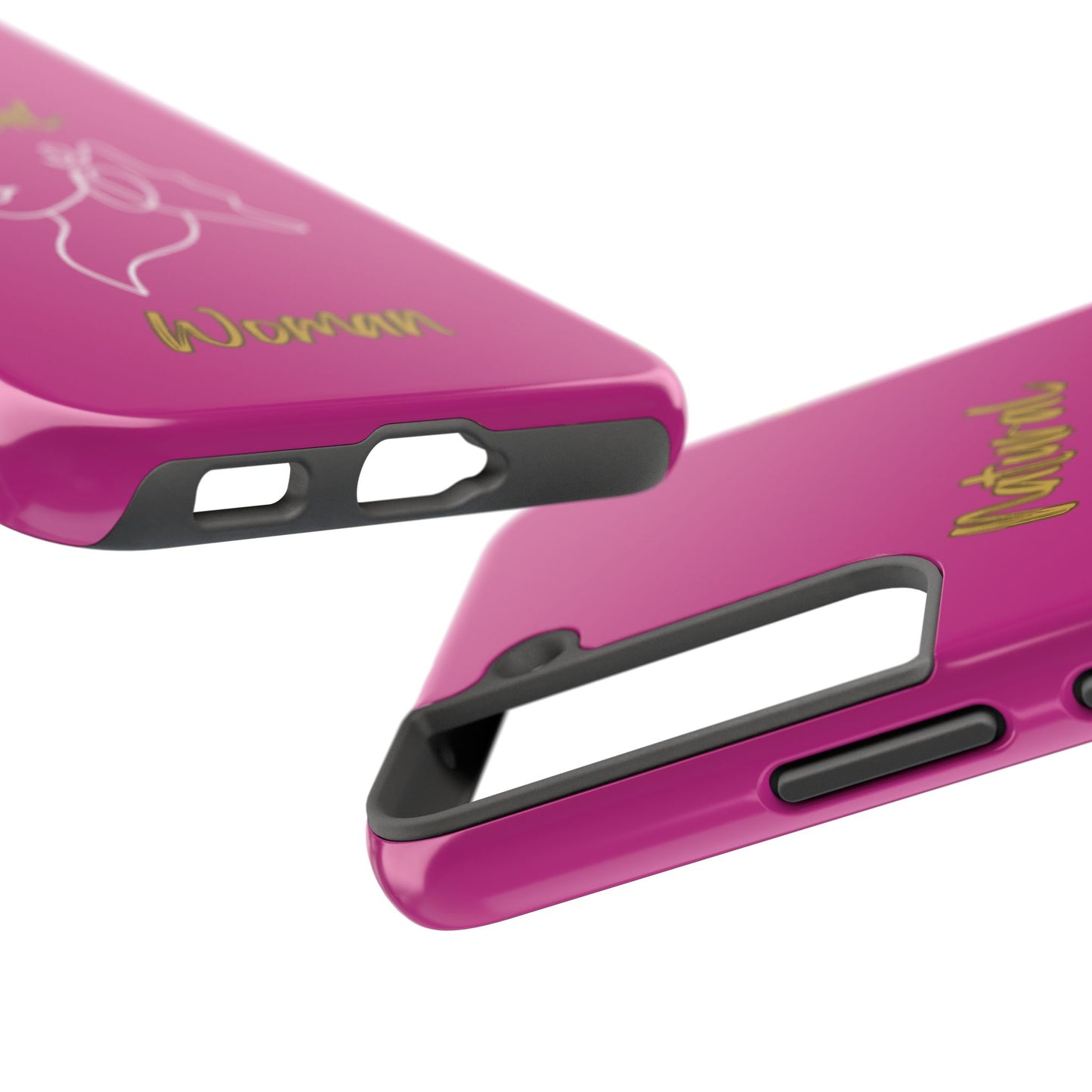 Natural Woman Lips (WL)Tough Phone Cases PINK