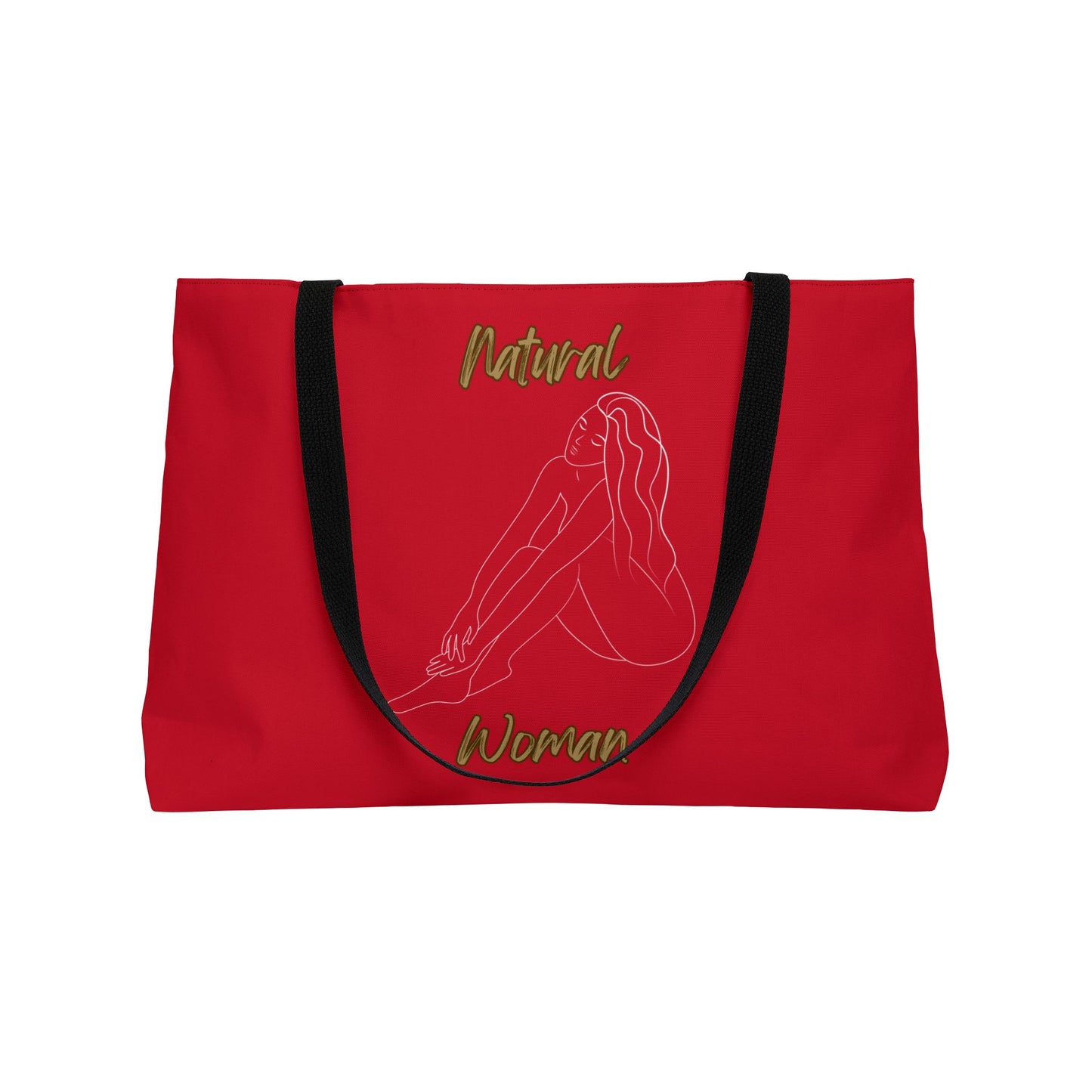 Natural Woman Beauty (WL) Weekender Tote Bag DARK RED