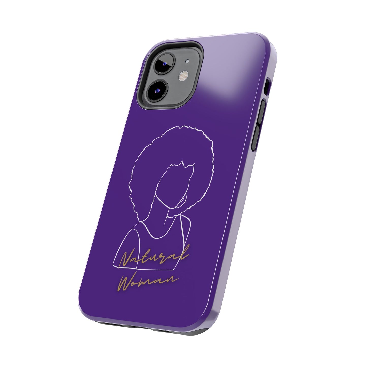 Natural Woman Afro (WL)Tough Phone Cases PURPLE