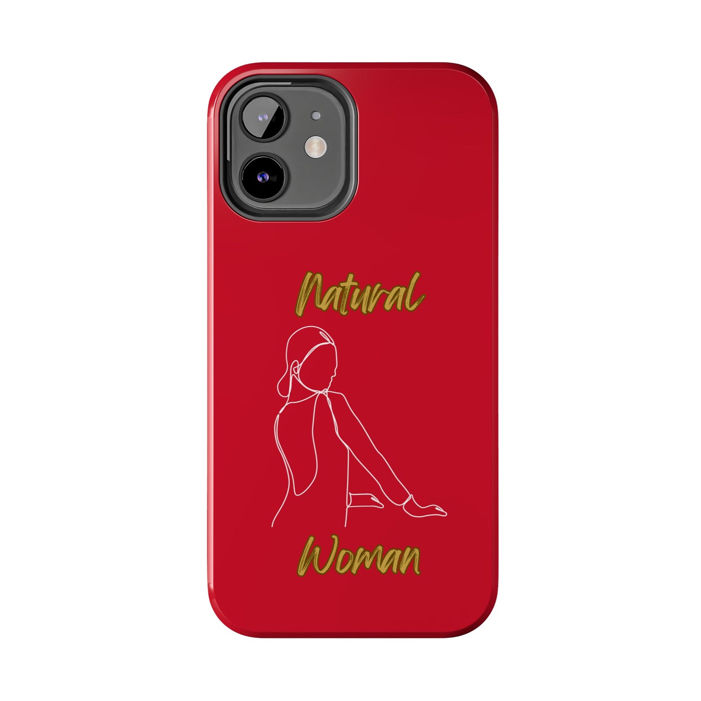 Natural Woman Hands Free (WL)Tough Phone Cases DARK RED