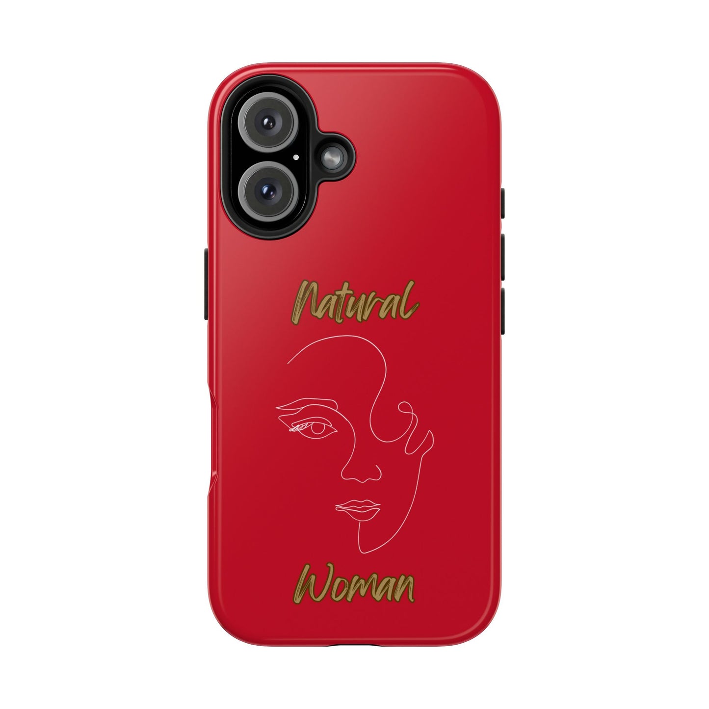 Natural Woman Looking (WL) Tough Phone Cases DARK RED