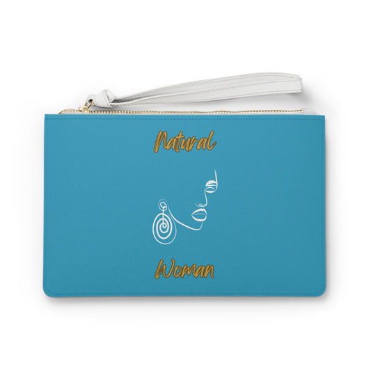Natural Woman Music In My Soul (WL) Clutch Bag TURQUOISE