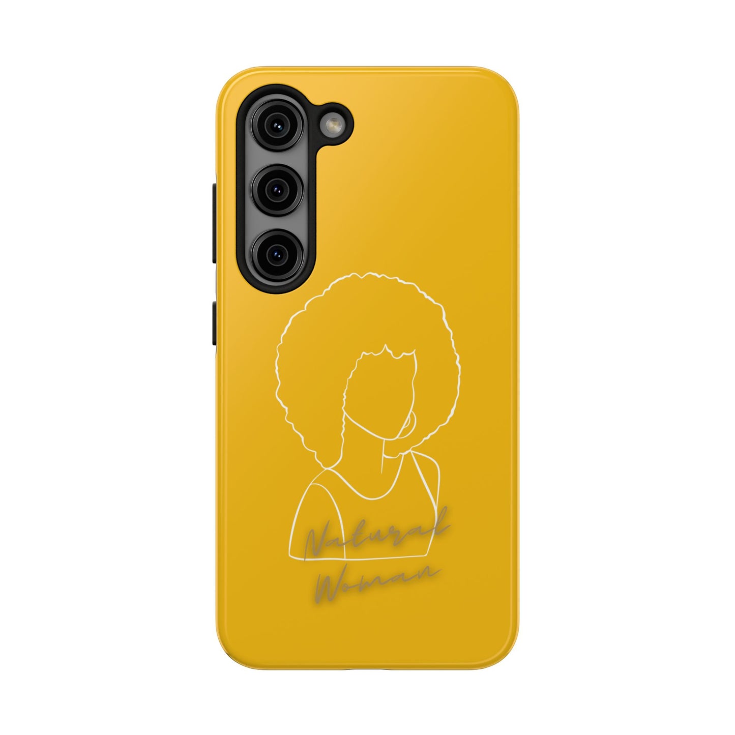 Natural Woman Afro (WL)Tough Phone Cases YELLOW