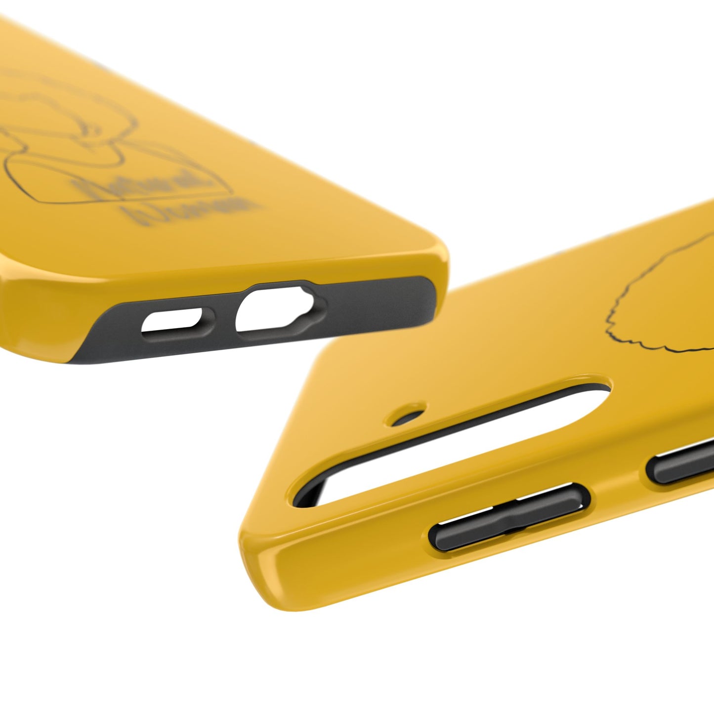Natural Woman Afro (BL) Tough Phone Case YELLOW