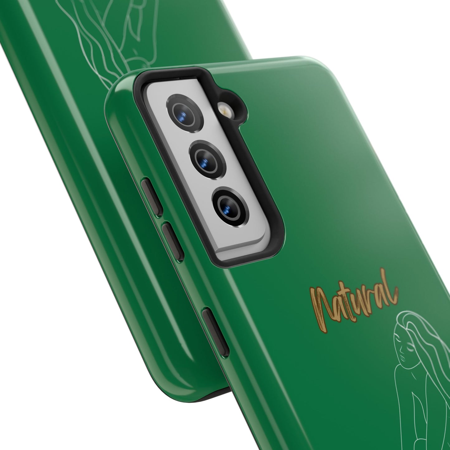 Natural Woman Beauty (WL) Tough Phone Cases DARK GREEN