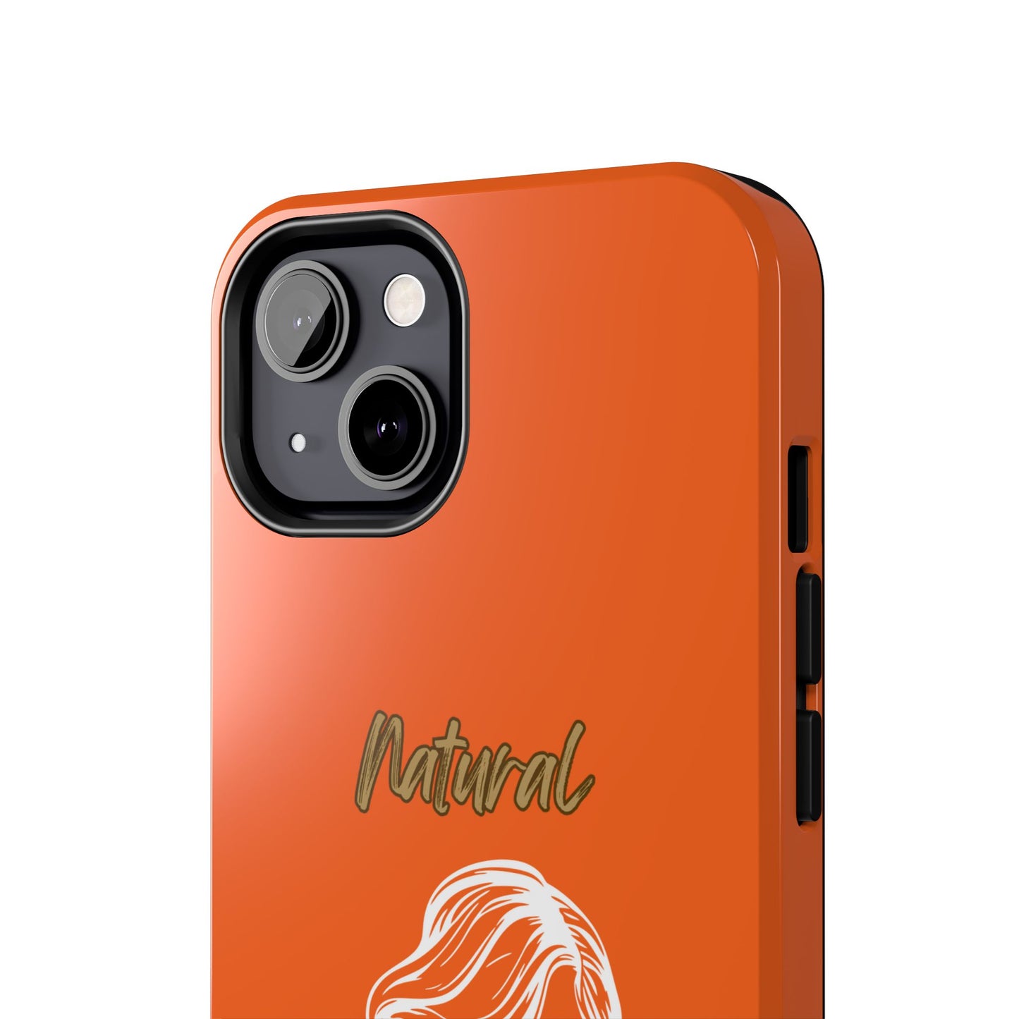 Natural Woman Long Curl (WL)Tough Phone Cases ORANGE