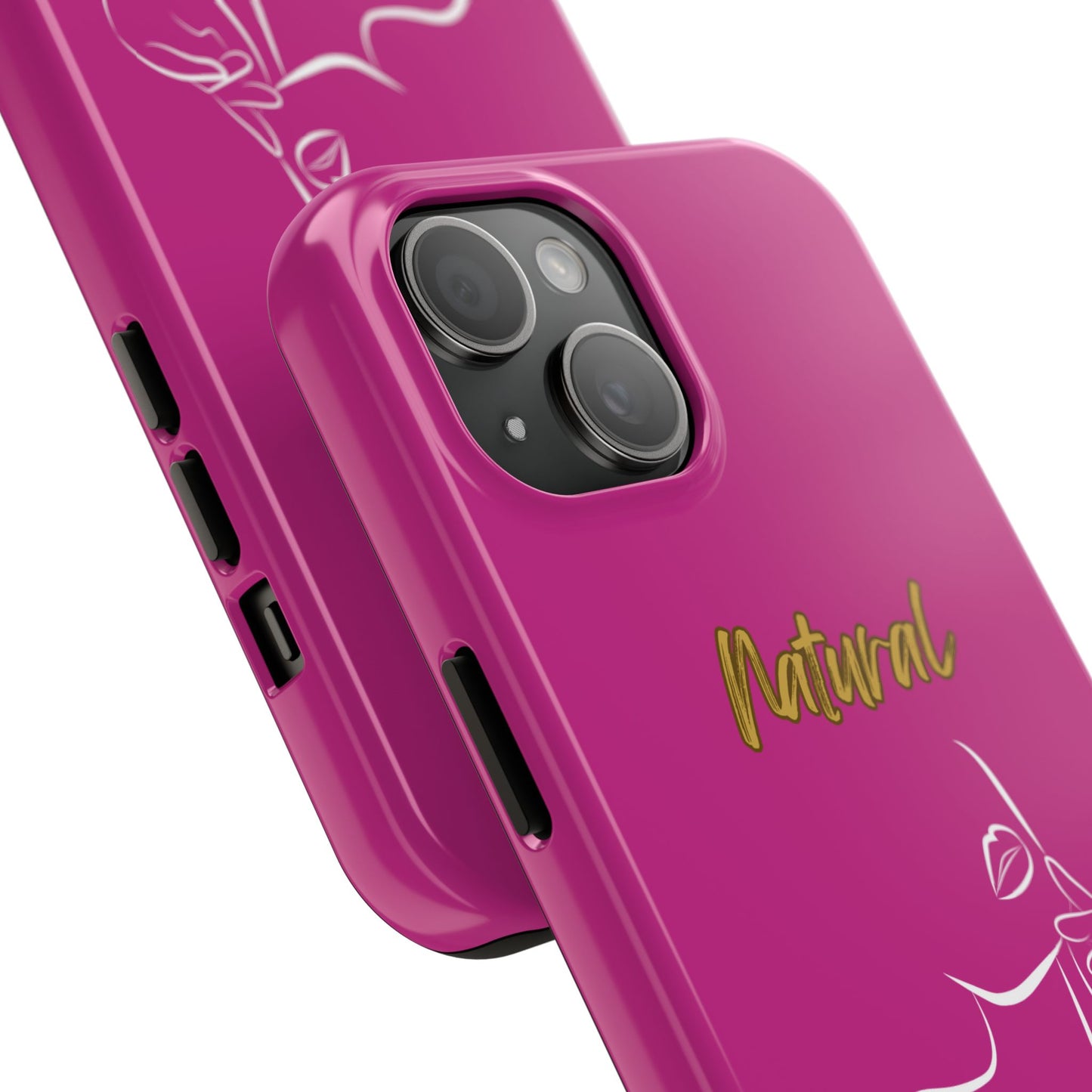 Natural Woman Chin Up (WL)Tough Phone Cases PINK