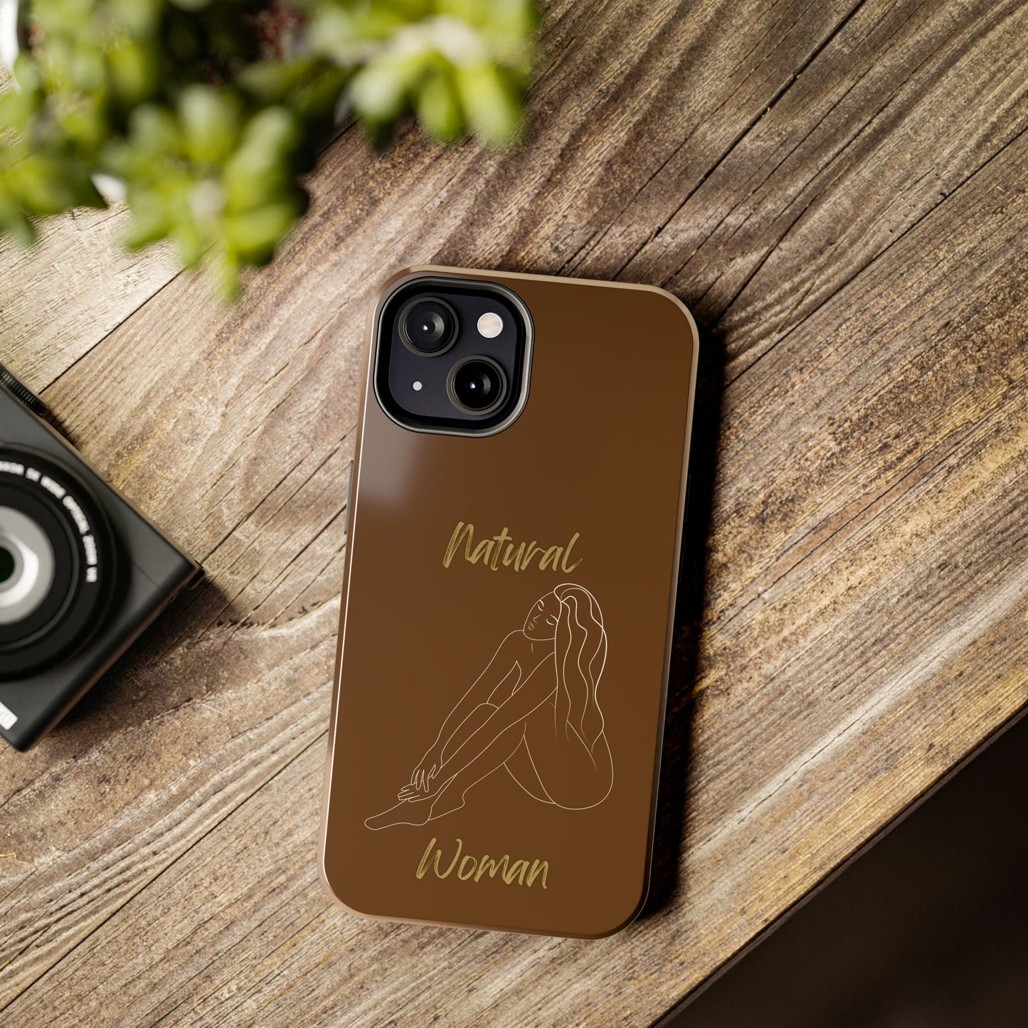 Natural Woman Beauty (WL) Tough Phone Cases BROWN