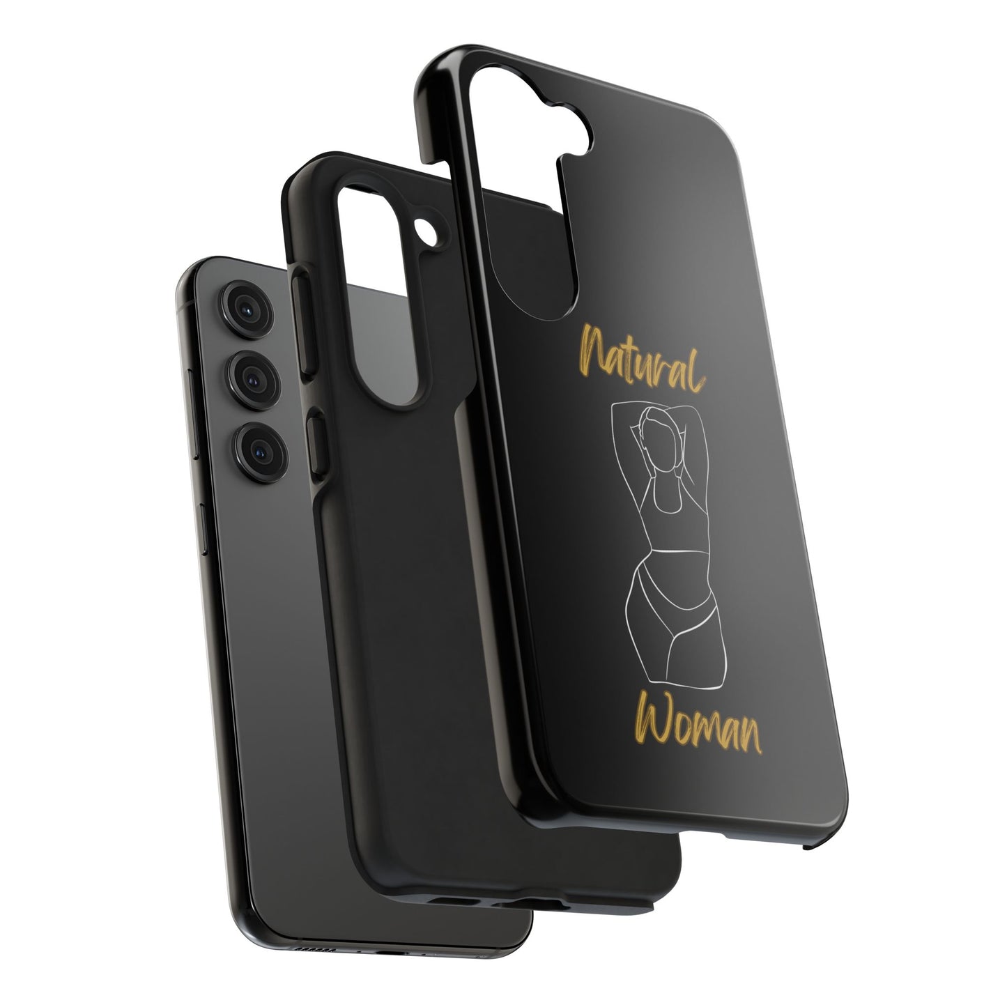 Natural Woman I Love Me (WL)Tough Phone Cases BLACK