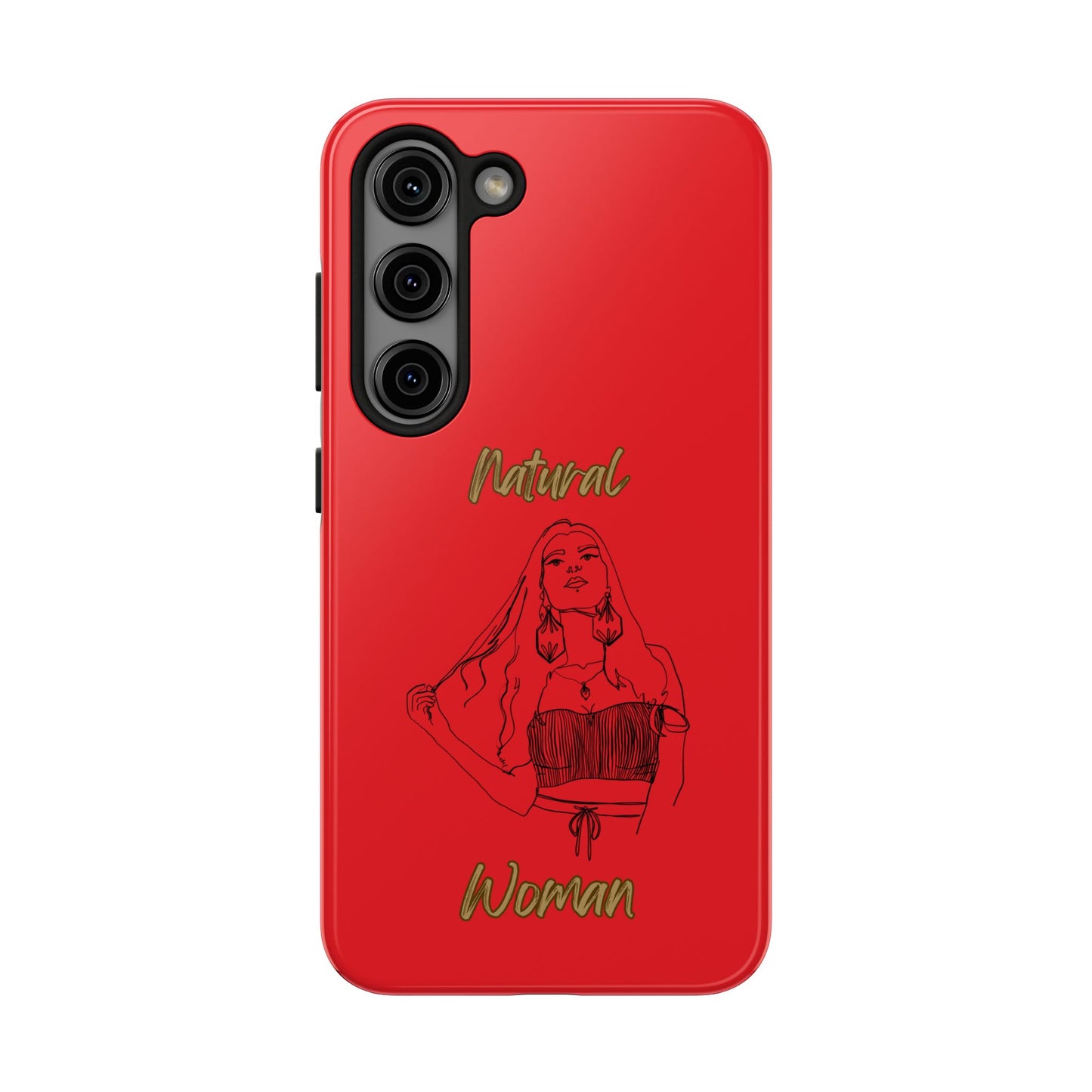 Natural Woman Thinking (BL)Tough Phone Cases RED