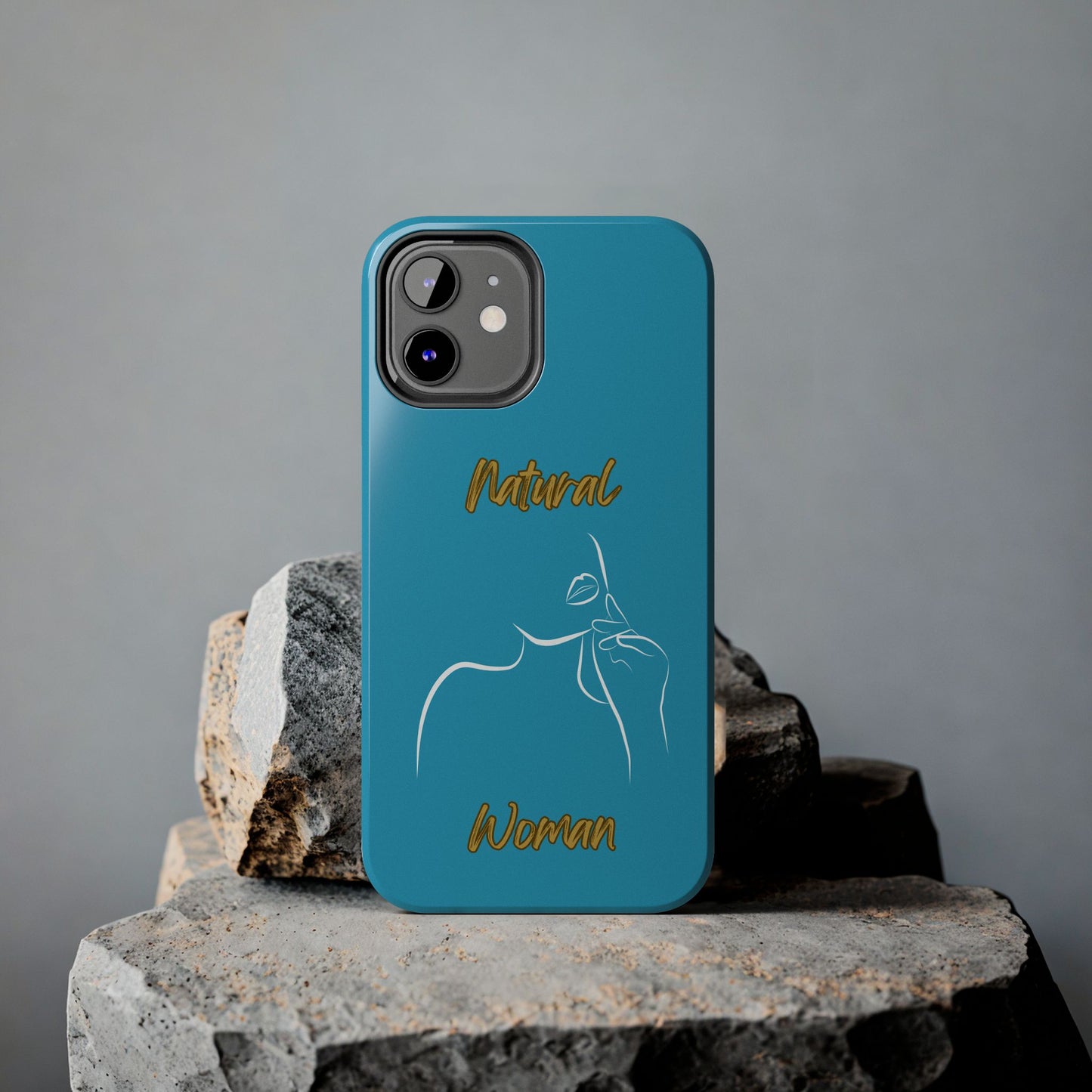 Natural Woman Chin Up (WL)Tough Phone Cases TURQUOISE
