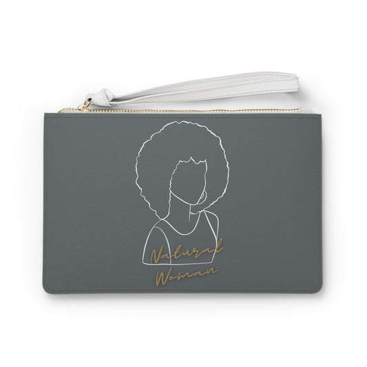 Natural Woman Afro (WL) Clutch Bag DARK GREY