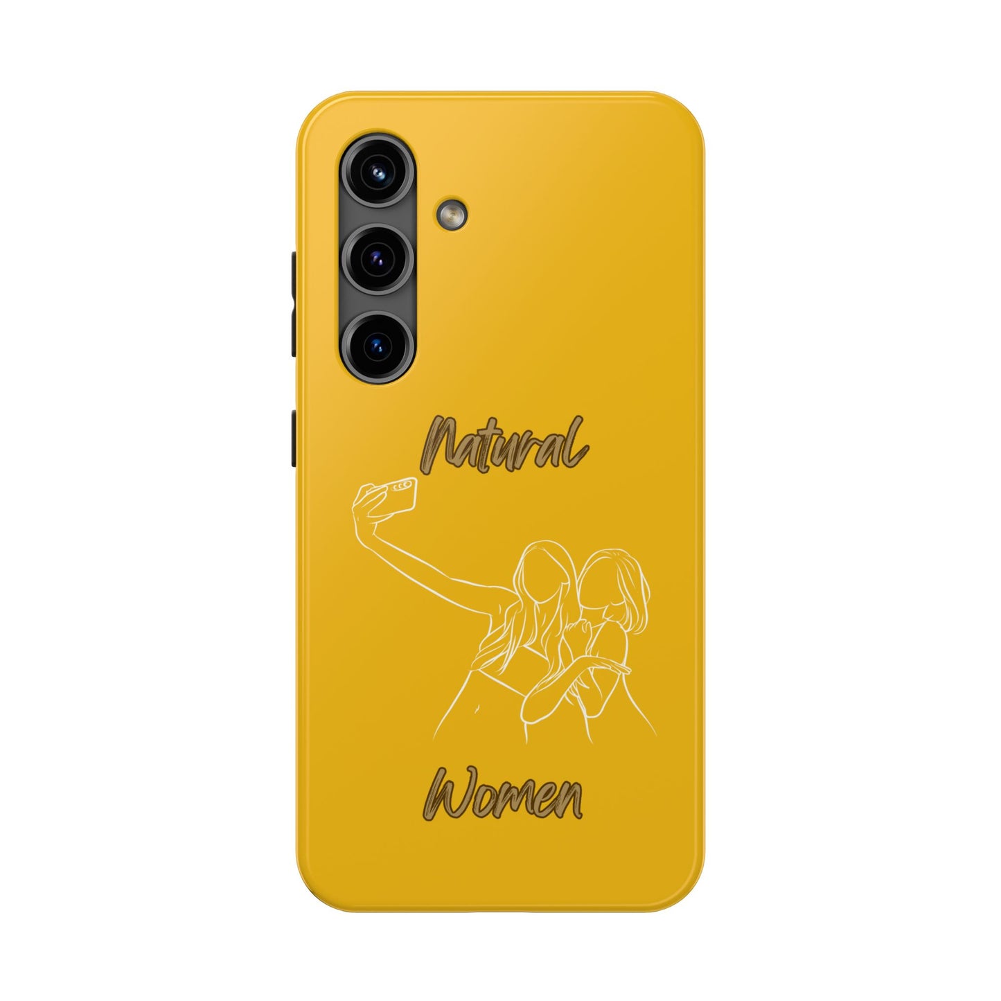 Natural Woman Friends Selfie (WL)Tough Phone Cases YELLOW