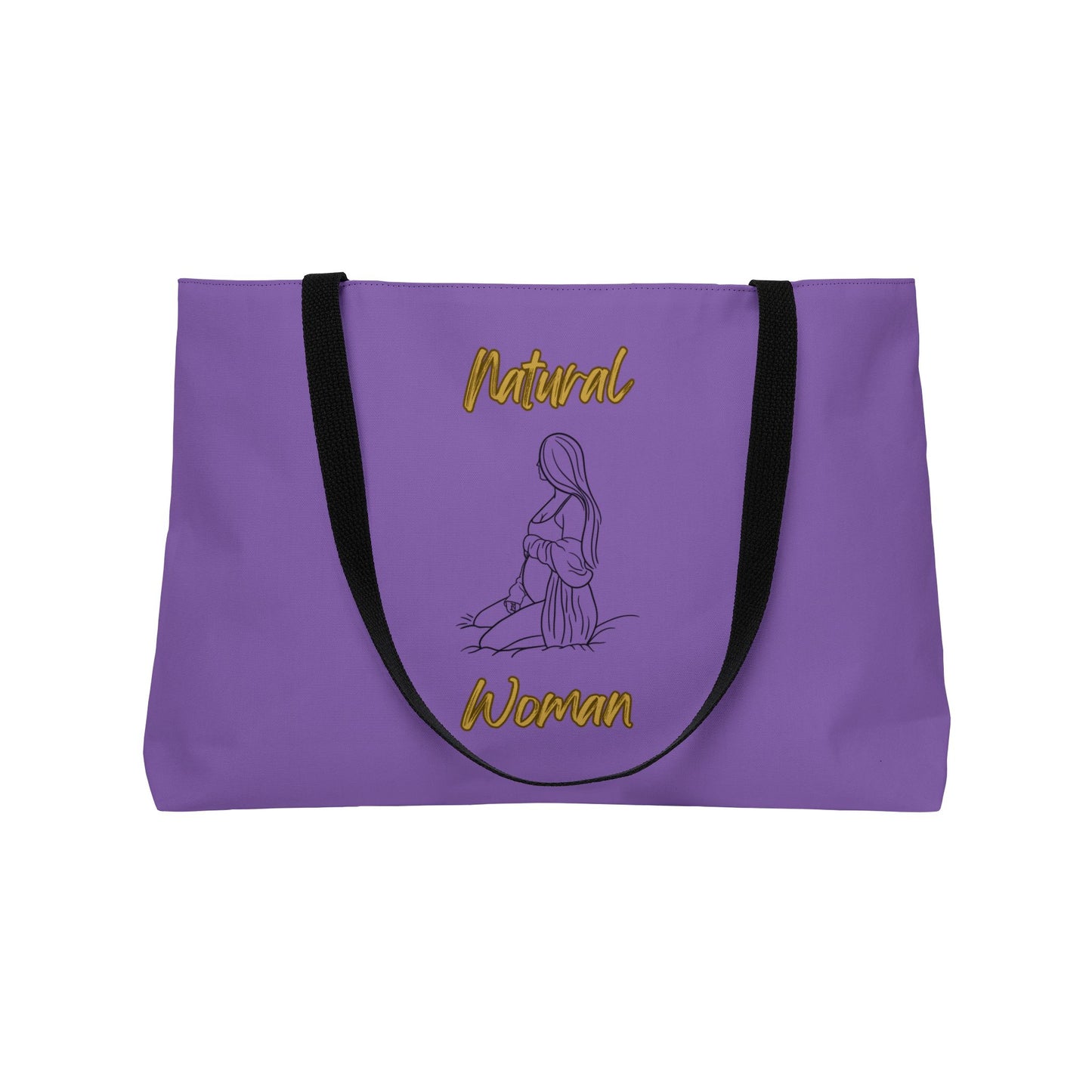 Natural Woman Expecting (BL) Weekender Tote Bag LIGHT PURPLE