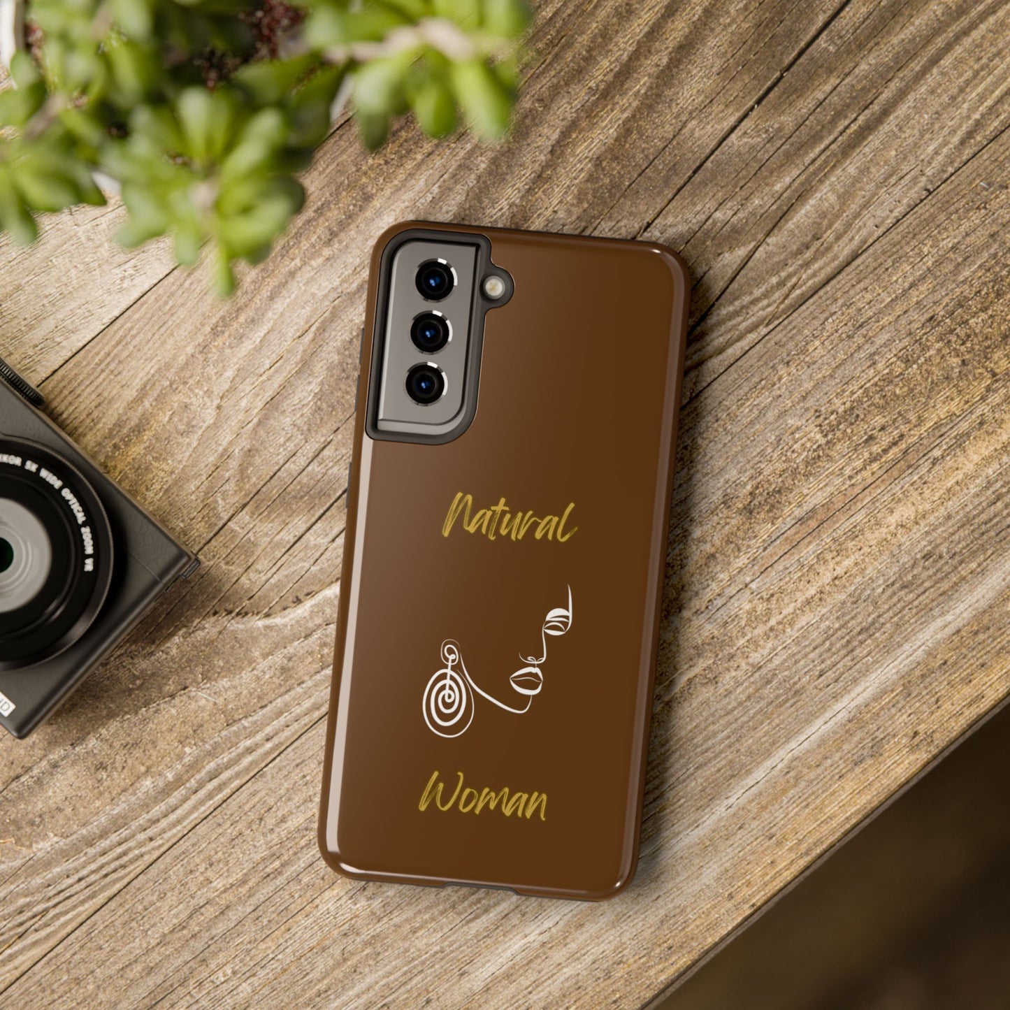 Natural Woman Music In My Soul (WL)Tough Phone Cases BROWN