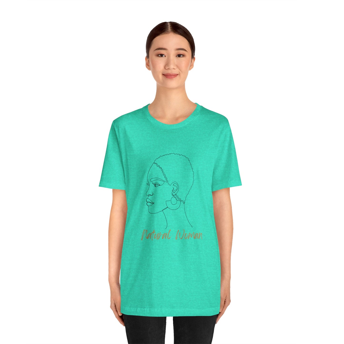 NATURAL WOMAN Finger Waves (BL) Short Sleeve T-Shirt