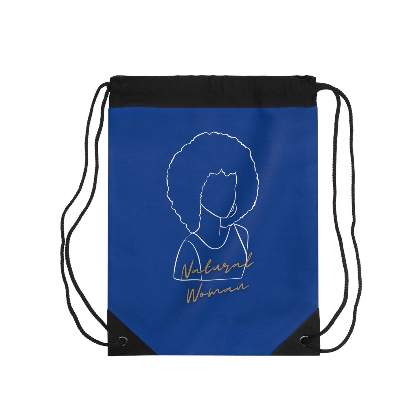 Natural Woman Afro (WL) Drawstring Bag DARK BLUE