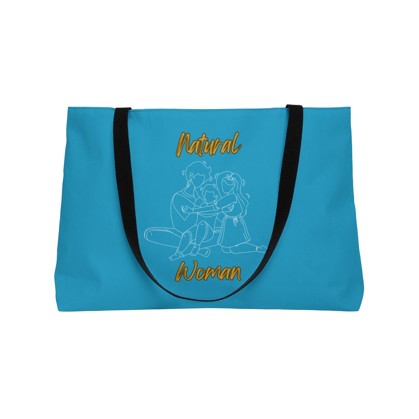 Natural Woman Bear Hugs (WL) Weekender Tote Bag TURQUOISE