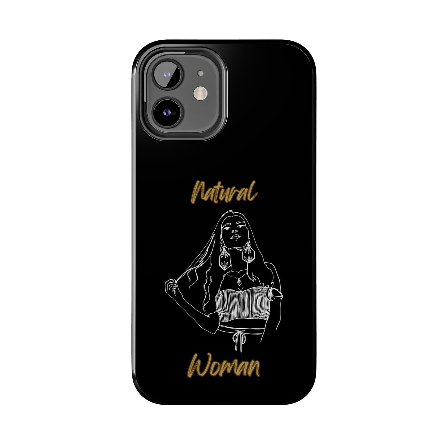 Natural Woman Thinking (WL)Tough Phone Cases BLACK