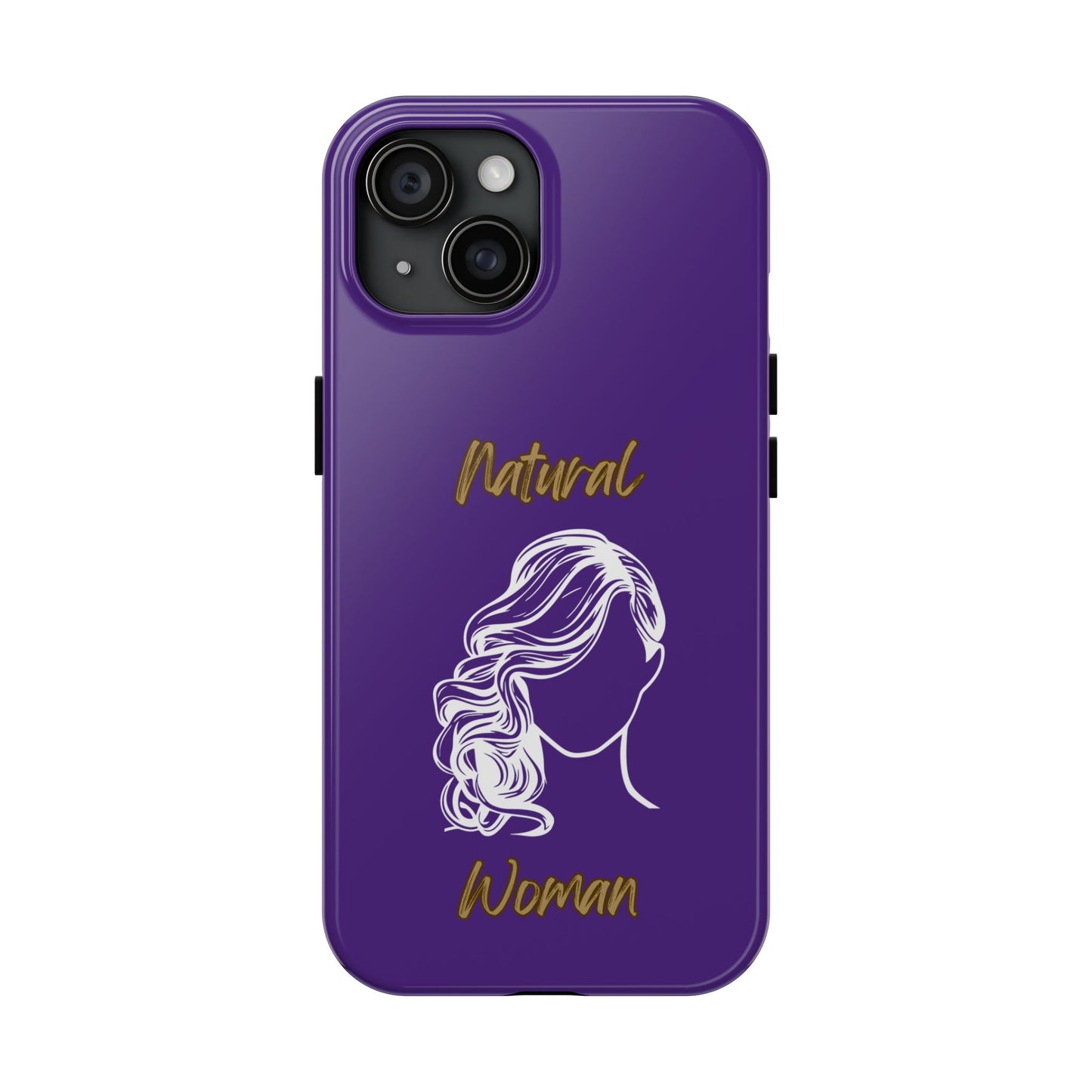 Natural Woman Long Curl (WL)Tough Phone Cases PURPLE