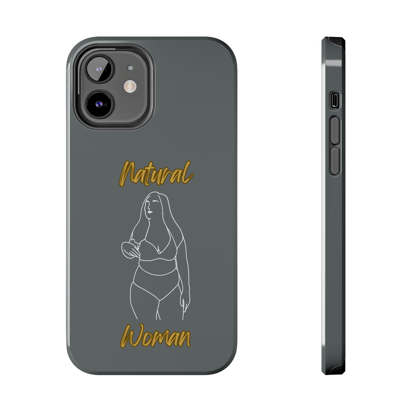 Natural Woman Full Beauty (WL)Tough Phone Cases DARK GREY