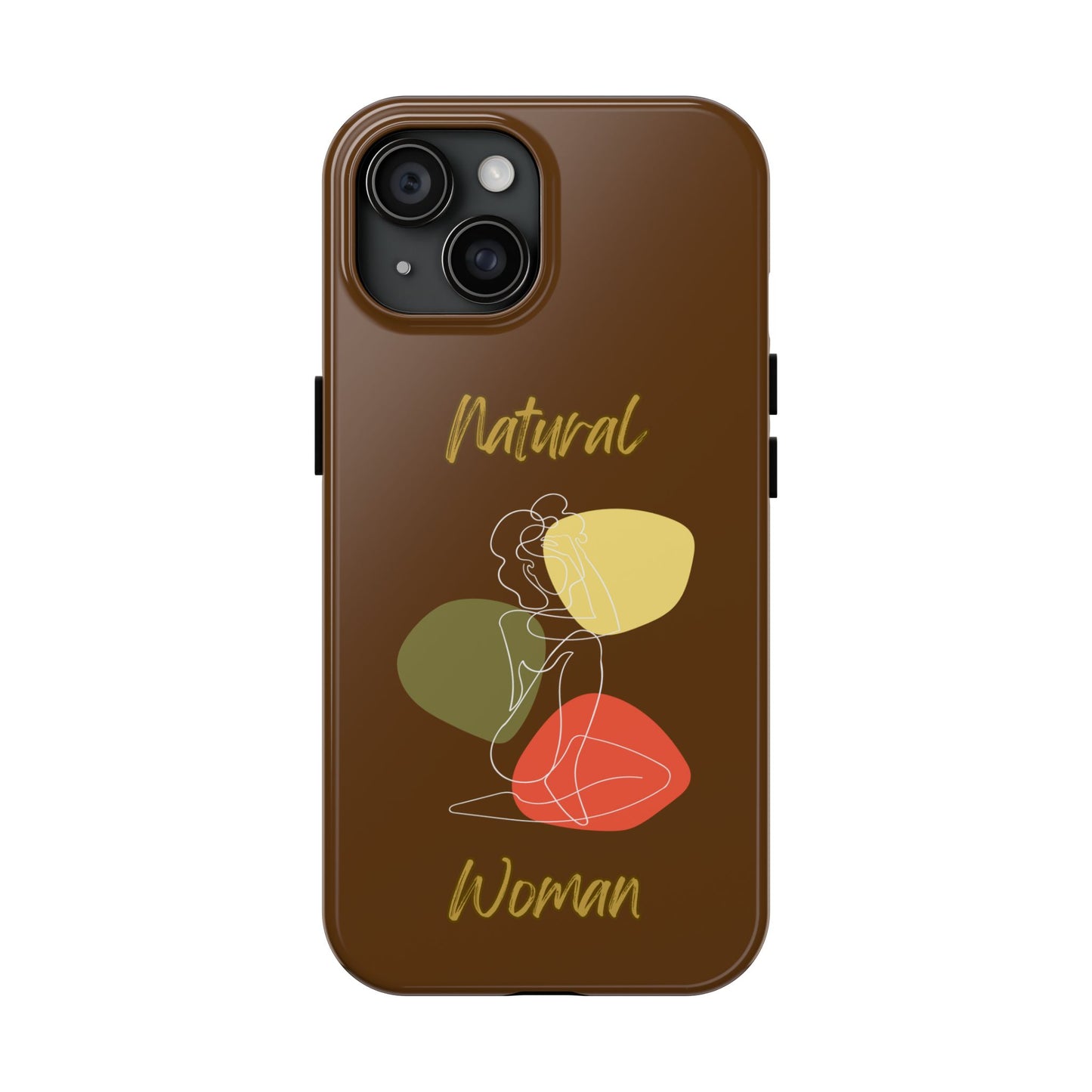 Natural Woman Colorful Pose (WL)Tough Phone Cases BROWN