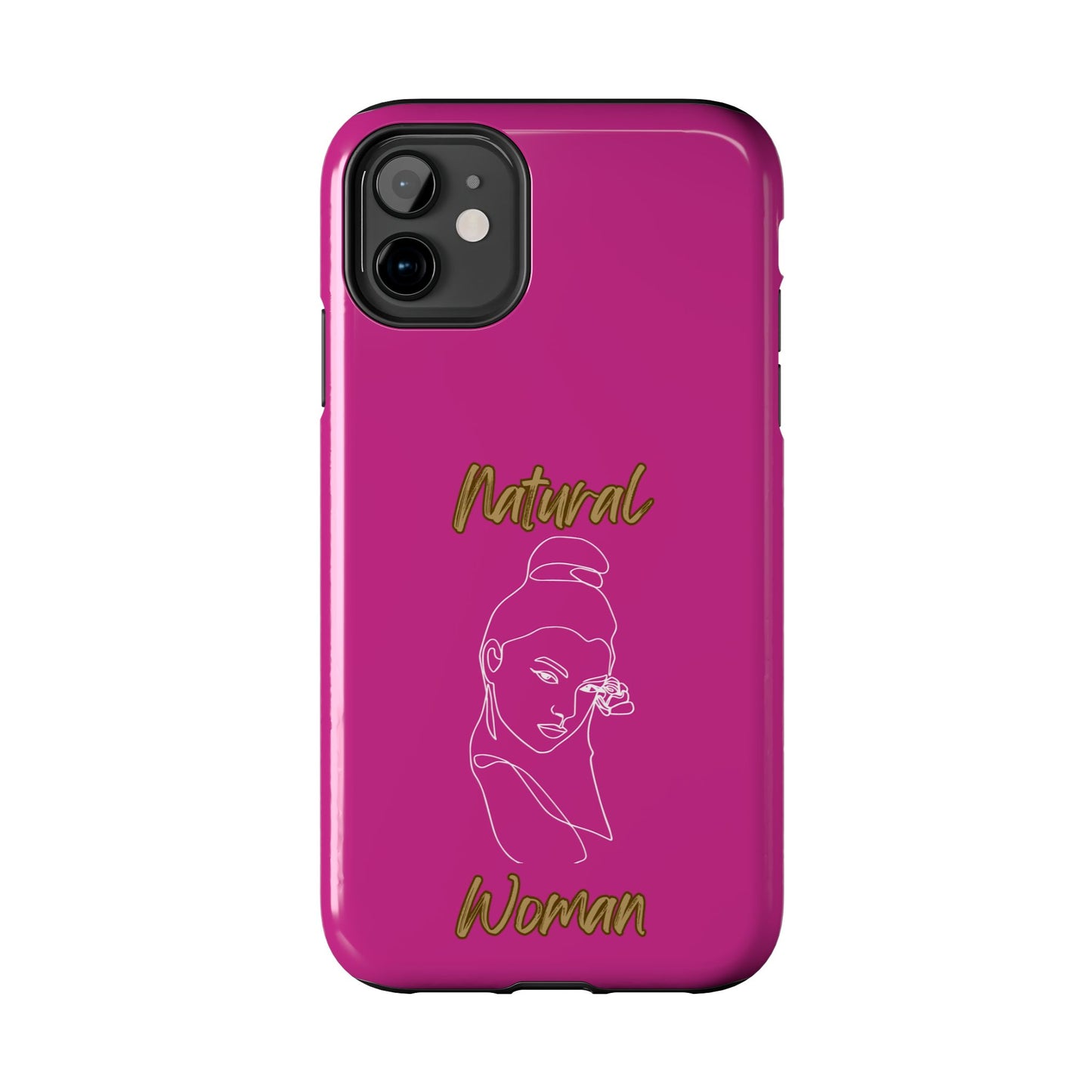 Natural Woman Sassy Bun (WL) Tough Phone Cases PINK