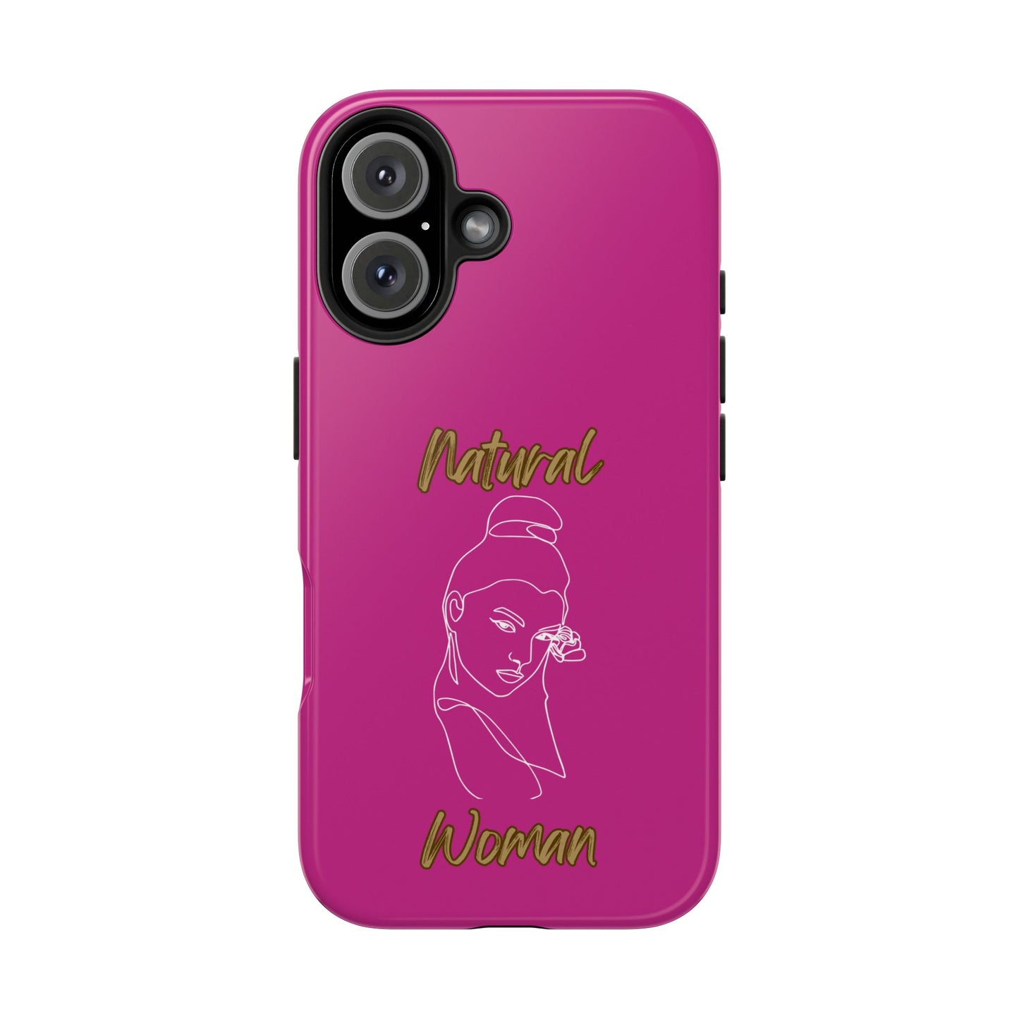 Natural Woman Sassy Bun (WL) Tough Phone Cases PINK