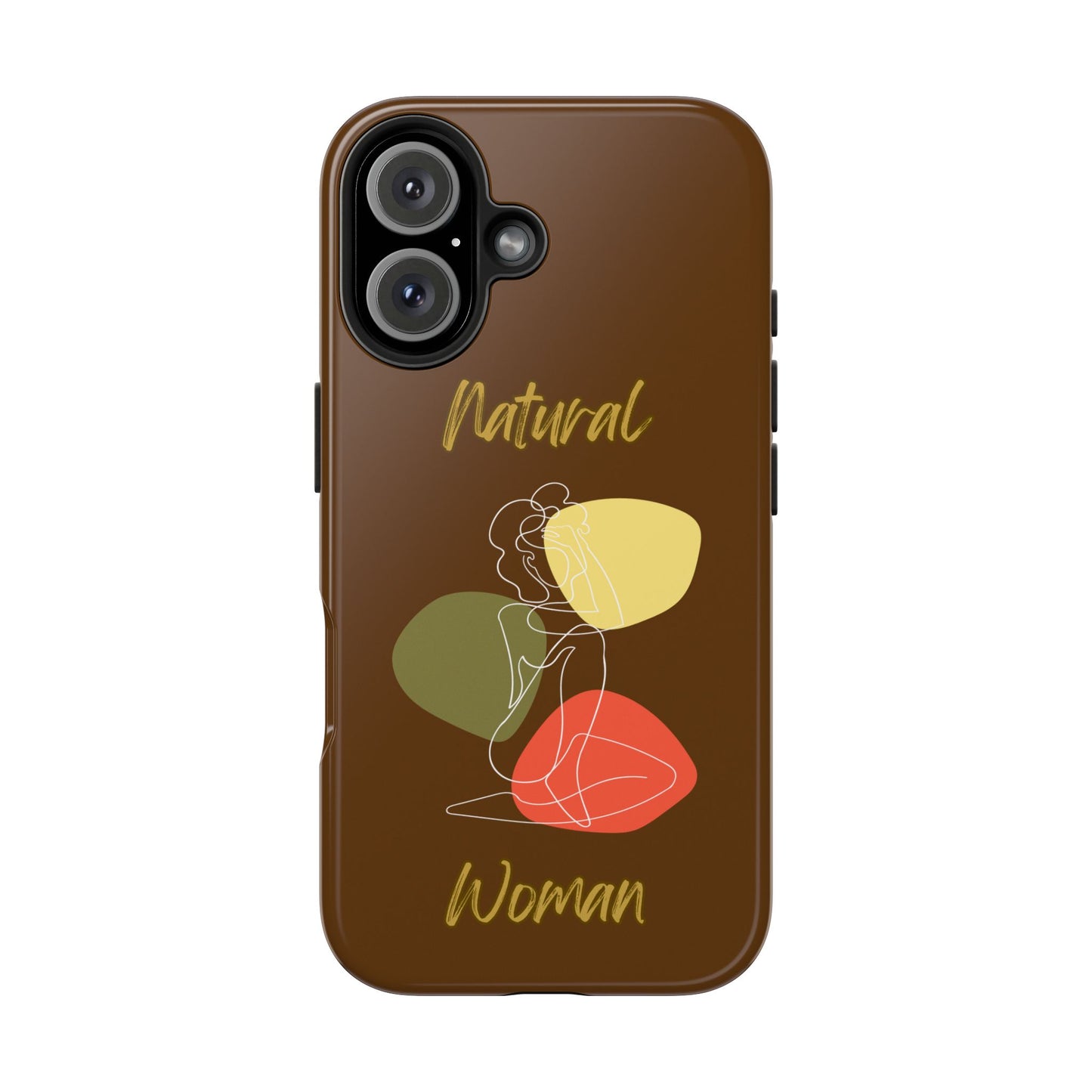 Natural Woman Colorful Pose (WL)Tough Phone Cases BROWN