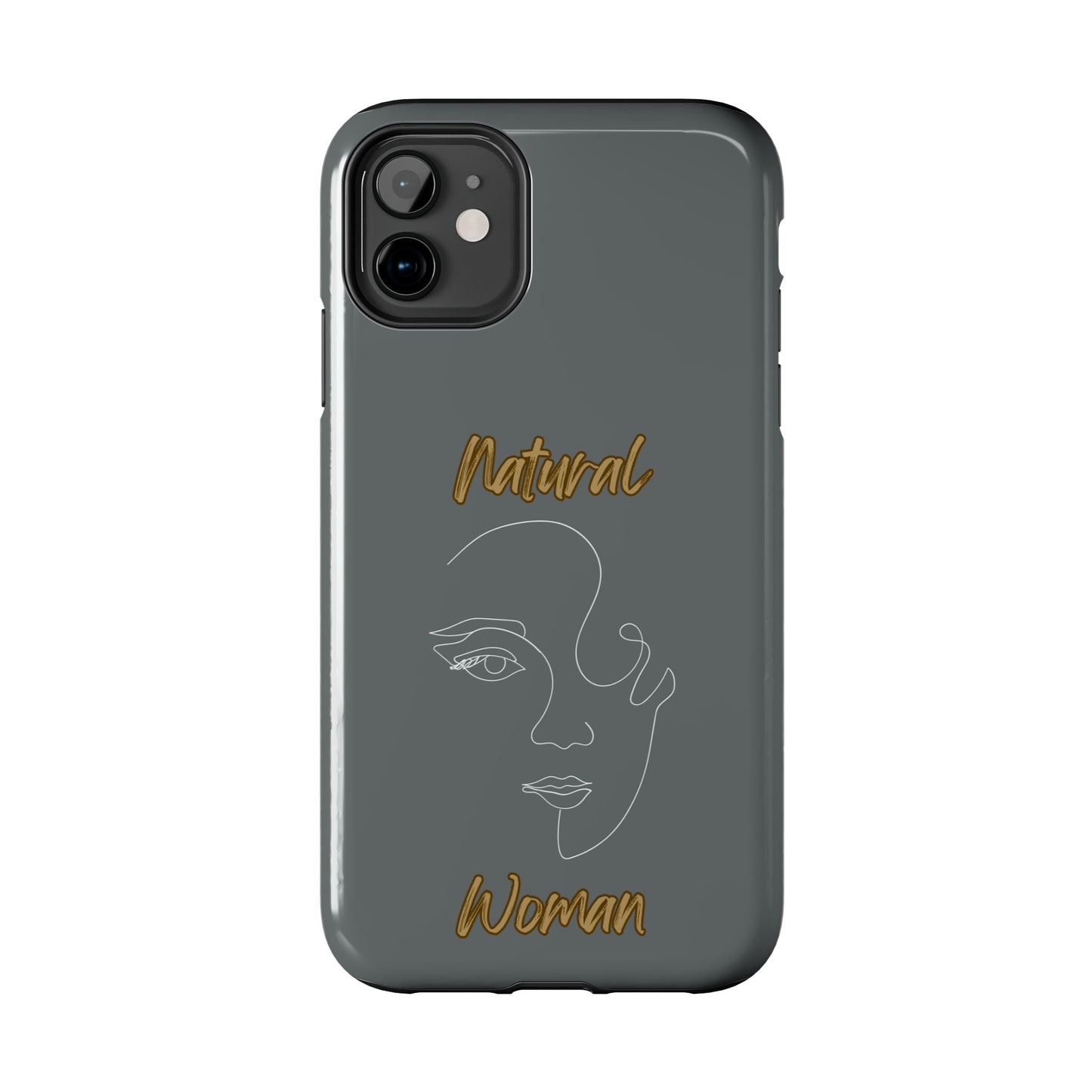 Natural Woman Looking (WL) Tough Phone Cases DARK GREY